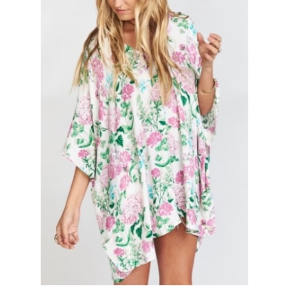 Show Me Your MuMu Tops - Show Me Your Mumu Peta Poppies and Cream Tunic Top